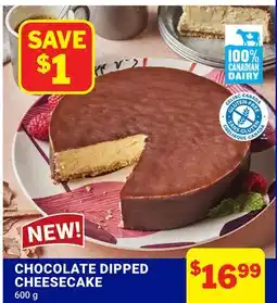 M & M Food Market CHOCOLATE DIPPED CHEESECAKE offer