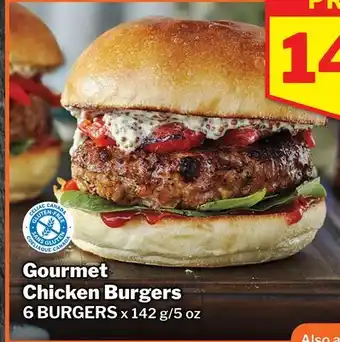 M & M Food Market Gourmet Chicken Burgers offer