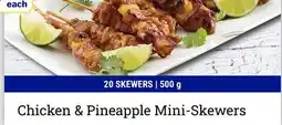 M & M Food Market Chicken & Pineapple Mini-Skewers offer