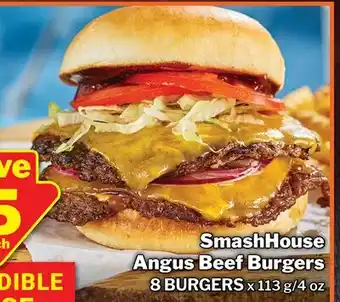 M & M Food Market SmashHouse Angus Beef Burgers offer