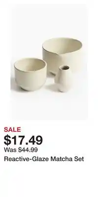 H&M Reactive-Glaze Matcha Set offer