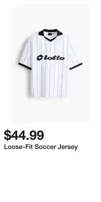 H&M Loose-Fit Soccer Jersey offer