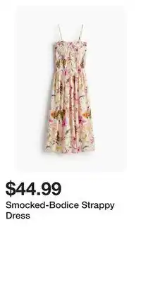 H&M Smocked-Bodice Strappy Dress offer
