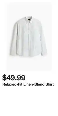 H&M Relaxed-Fit Linen-Blend Shirt offer