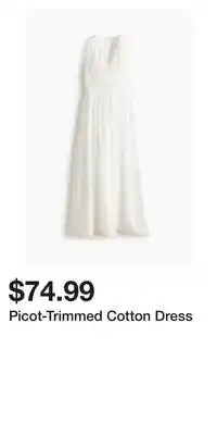 H&M Picot-Trimmed Cotton Dress offer