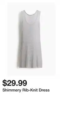 H&M Shimmery Rib-Knit Dress offer