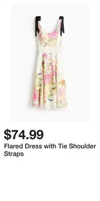 H&M Flared Dress with Tie Shoulder Straps offer