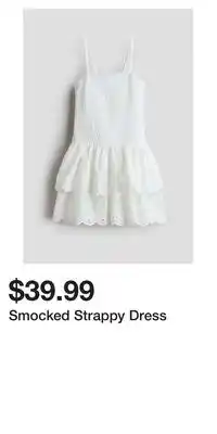H&M Smocked Strappy Dress offer