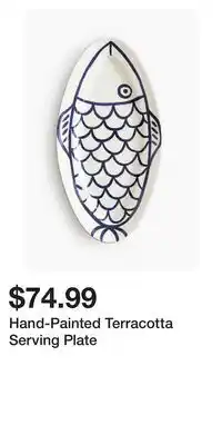 H&M Hand-Painted Terracotta Serving Plate offer