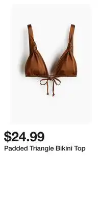 H&M Padded Triangle Bikini Top offer