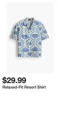 H&M Relaxed-Fit Resort Shirt offer