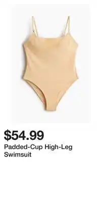 H&M Padded-Cup High-Leg Swimsuit offer