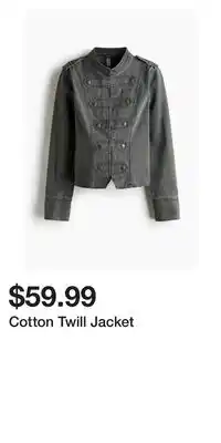 H&M Cotton Twill Jacket offer