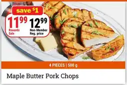 M & M Food Market Maple Butter Pork Chops offer