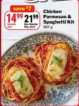 M & M Food Market Chicken Parmesan & Spaghetti Kit offer