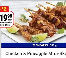 M & M Food Market Chicken & Pineapple Mini-Skewers offer