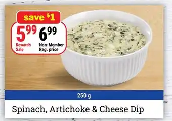M & M Food Market Spinach, Artichoke & Cheese Dip offer