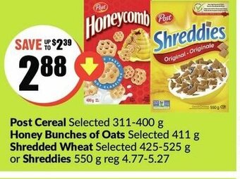 FreshCo Post Cereal Honey Bunches of Oats offer