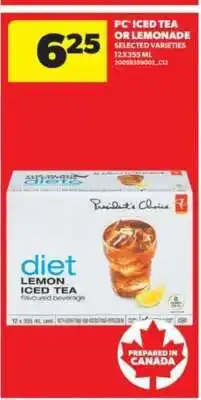 Real Canadian Superstore PC Iced Tea or Lemonade offer