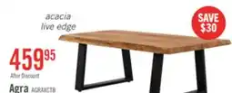 The Brick Agra 45 Rustic Coffee Table - Brown and Black with Iron Legs offer