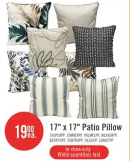 The Brick 17 x 17 Patio Pillow offer