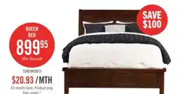 The Brick Sonoma Panel Bed with Headboard & Frame, Mango Brown Queen Size offer