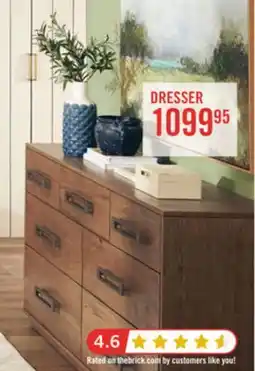 The Brick Scott Living Henri Bedroom 7-Drawer Dresser, 64W x 34H, Wood - Brown offer