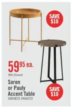 The Brick Soren 20 Accent Table - Honey Walnut offer