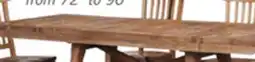 The Brick Cedar Extension Dining Table, Pine Wood, Trestle-Base, 72-96W - Brown offer