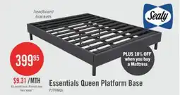 The Brick Sealy Essentials Queen Platform Base offer