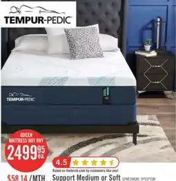 The Brick Tempur-Pedic TEMPUR Support Medium Queen Mattress offer