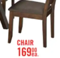The Brick Plum Dining Chair with Polyester Fabric, Wood, Ladder-Back - Nutmeg Brown offer
