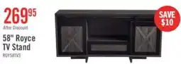 The Brick Royce 58 Modern TV Stand with Storage and Cable Management for TVs up to 65- Distressed Grey offer