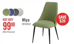 The Brick Miya Dining Chair with Polyester Fabric, Metal - Moss Green offer