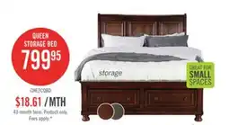 The Brick Chelsea Platform Storage Bed with Headboard & Frame, Cherry Brown - Queen Size offer