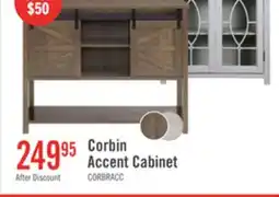 The Brick Corbin 47.25 Accent Cabinet with Sliding Barn Doors - Walnut Oak offer