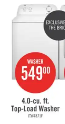 The Brick Inglis 4.0 Cu. Ft. Top-Load Washer - White - ITW4871FW offer