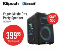 The Brick Klipsch Vegas Music City Light Up Party Speaker (Vegas) offer