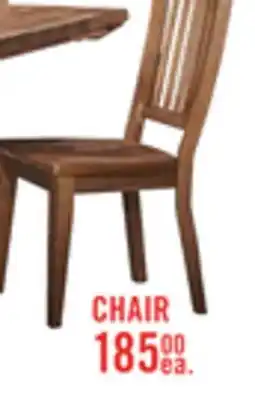 The Brick Cedar Dining Chair, Pine Wood, Slat Back - Brown offer