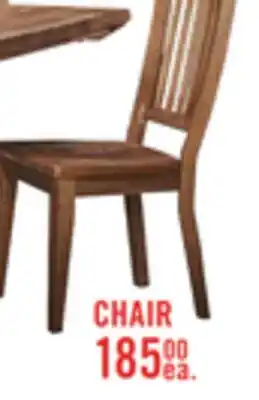 The Brick Cedar Dining Chair, Pine Wood, Slat Back - Brown offer