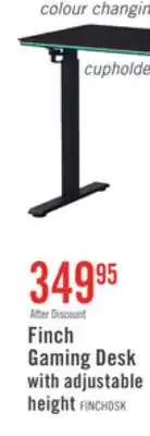 The Brick Finch Gaming Desk with adjustable height offer