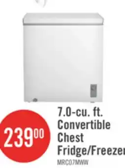 The Brick Midea 7 Cu. Ft. Convertible Chest Refrigerator-Freezer - MRC07M4CWW offer