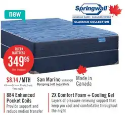 The Brick Springwall San Marino Tight Top Firm Queen Mattress offer