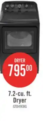 The Brick GE 7.2 Cu. Ft. Electric Dryer with SaniFresh Cycle – Diamond Grey - GTD49EBMRDG offer