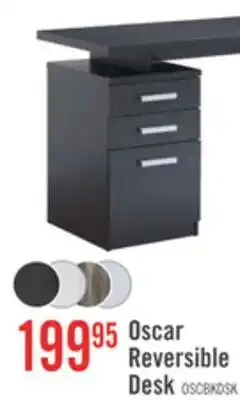 The Brick Oscar 47 Reversible Office Desk with Storage – Matte Black offer