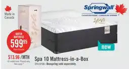 The Brick Springwall Spa 10 Firm Smooth Top Queen Mattress in a Box offer