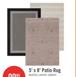 The Brick 5' x 8' Patio Rug offer