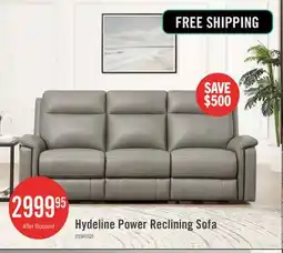 The Brick Hydeline Vienna Power Reclining Sofa - Brown offer