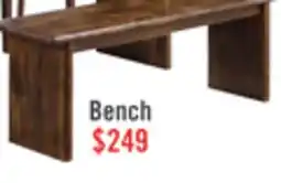 The Brick Vale Dining Bench, Wood, 58W - Brown offer