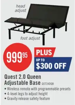 The Brick Quest 2.0 Queen Adjustable Base offer